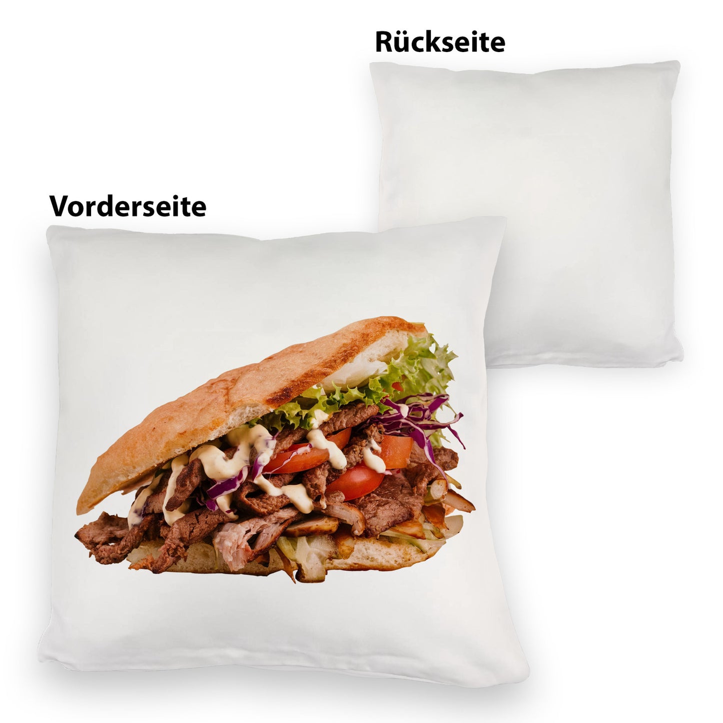 Fast Food Döner Kebab Kuschelkissen