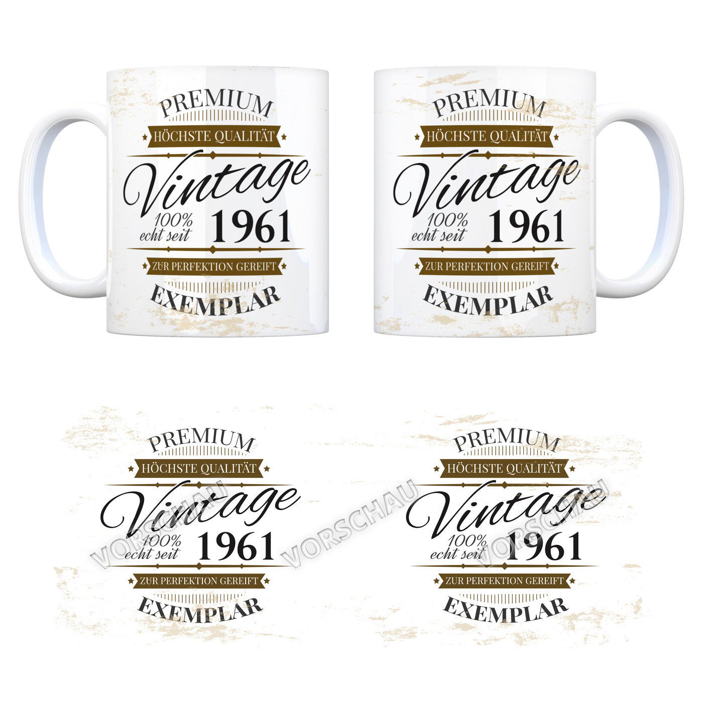 Vintage Tasse 100% echt seit 1961 - Premium Exemplar - Zur Perfektion gereift -