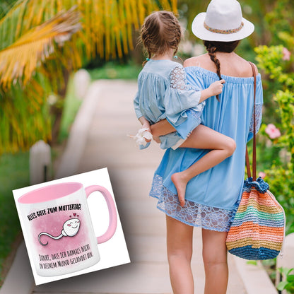 Danke Mama, dass du nicht Kaffeebecher in rosa zum Muttertag mit Mund Spruch