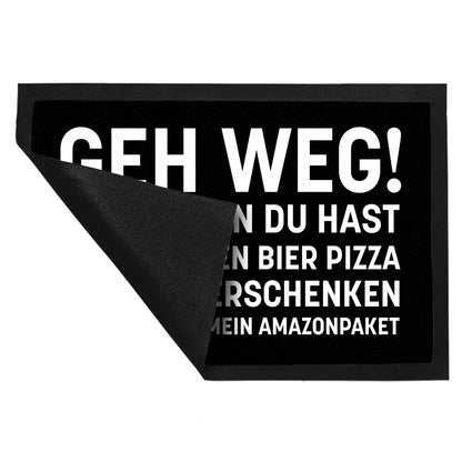 Geh weg Fußmatte XL in 40x60 cm mit witzigem Spruch