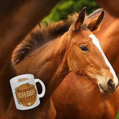 Mir reicht's! Ich geh reiten Glas Tasse