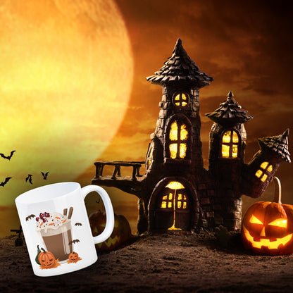 Pumpkin Spice Latte Kaffeebecher für Halloween