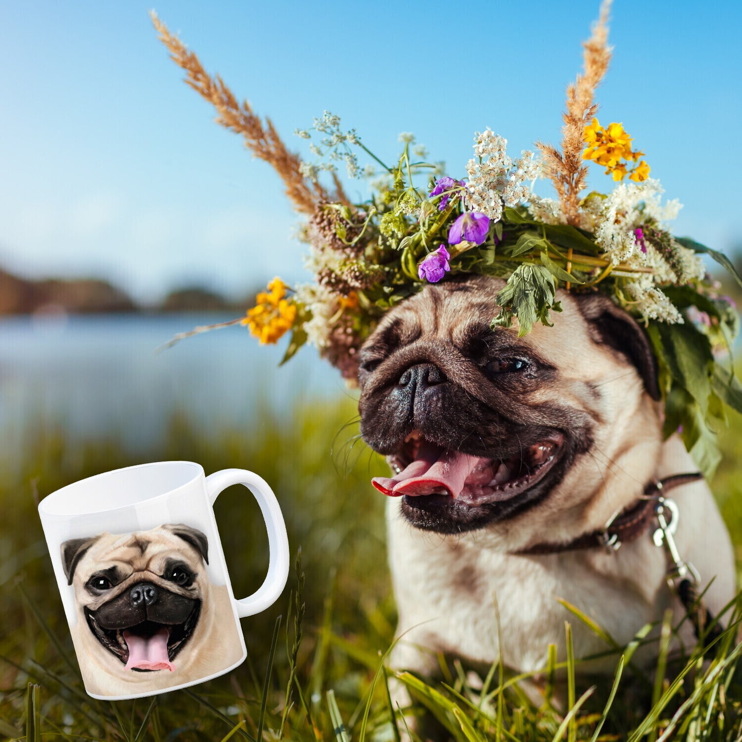 Mops Kaffeebecher