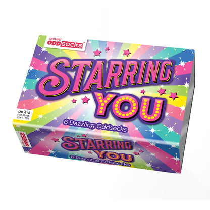 Starring You Sterne Oddsocks Socken in 37-42 im 6er Set