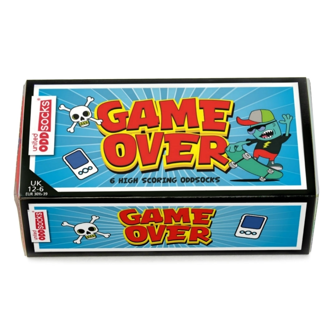 Game Over Oddsocks Socken in 30,5-39 im 6er Set