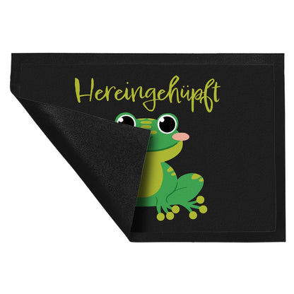 Hereingehüpft Fußmatte XL in 40x60 cm mit süßem Frosch