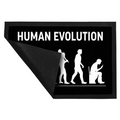 Human Evolution Fußmatte XL in 40x60 cm mit witzigem Motiv