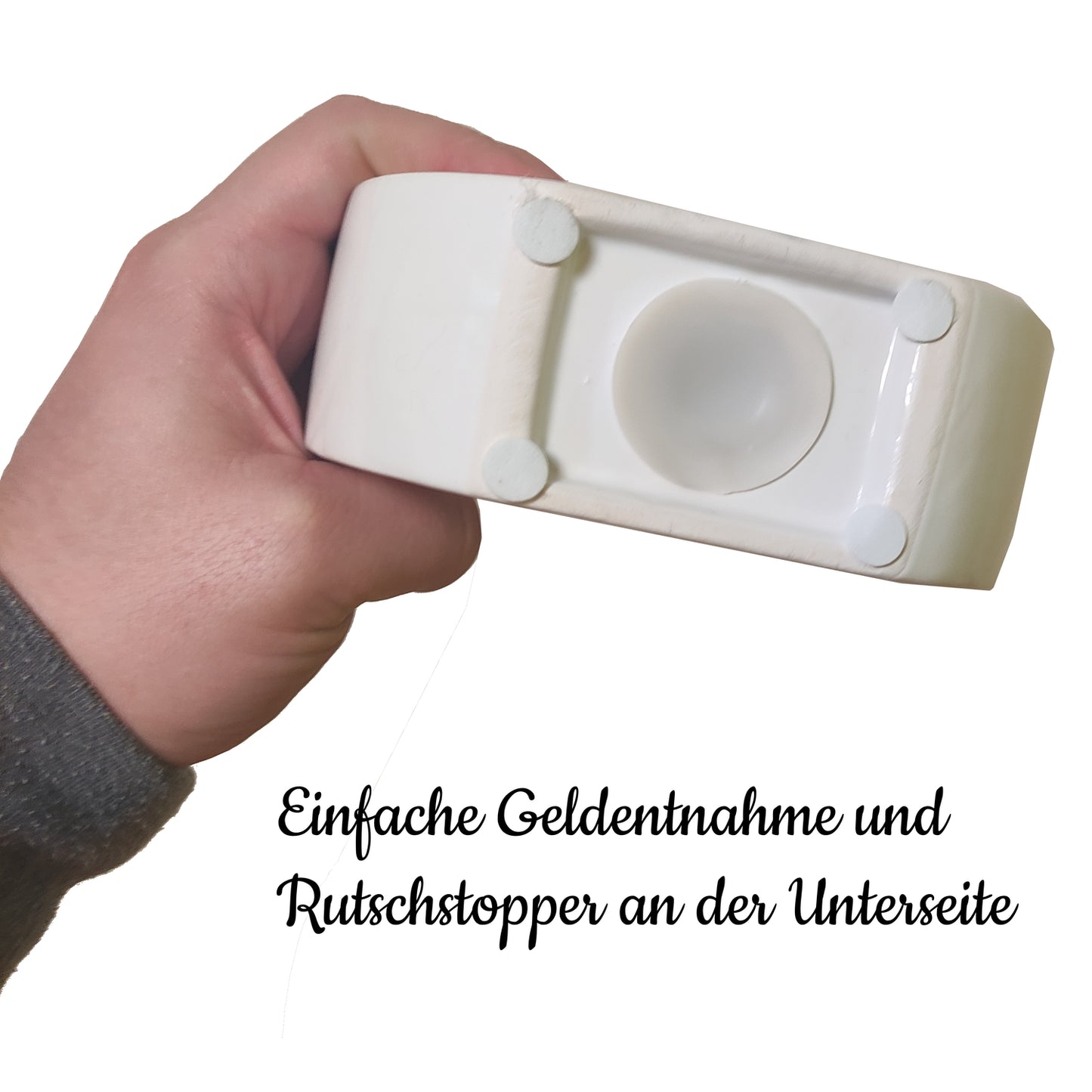 Spardose aus Keramik mit schönem Wasserfarbendesign und Aufschrift - Für Wünsche und Träume