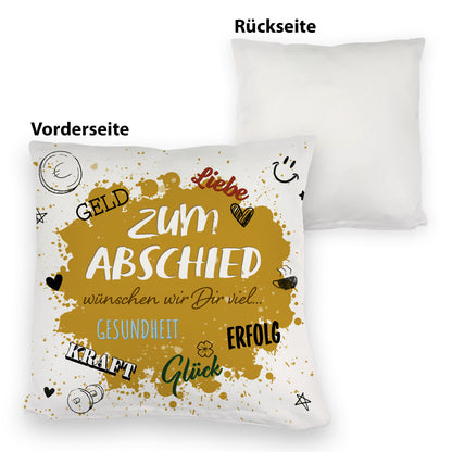 Zum Abschied Wünsche Kuschelkissen