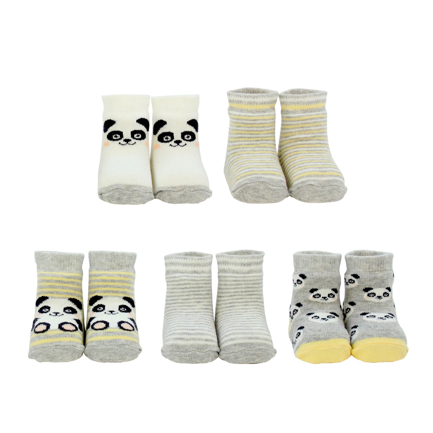 Panda Cucamelon Socken für Babys (5 Paar )