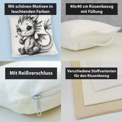 Niedlicher Drache Kuschelkissen