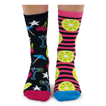 Mojitoes Cocktail Oddsocks Socken in 37-42 im 6er Set