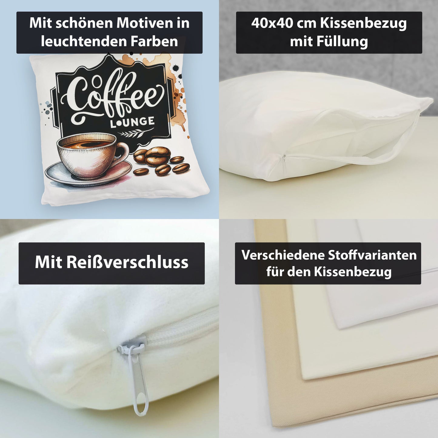 Coffee Lounge Kuschelkissen