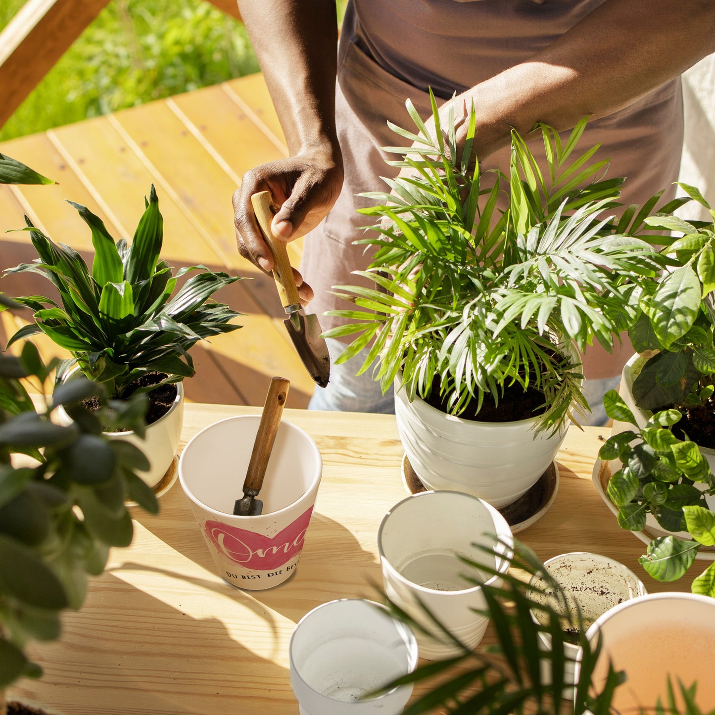 Beste Oma Blumentopf mit Spruch Oma Du bist die Beste