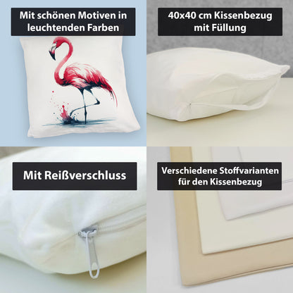 Rosa Flamingo Kuschelkissen