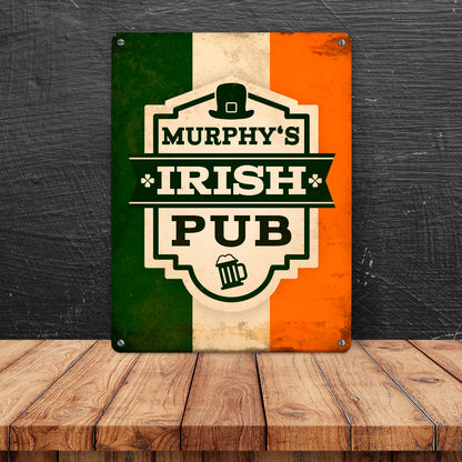 Metallschild mit Murphy's Irish Pub Motiv