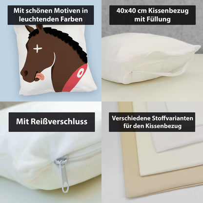 Pferdekopf Mafia Kuschelkissen