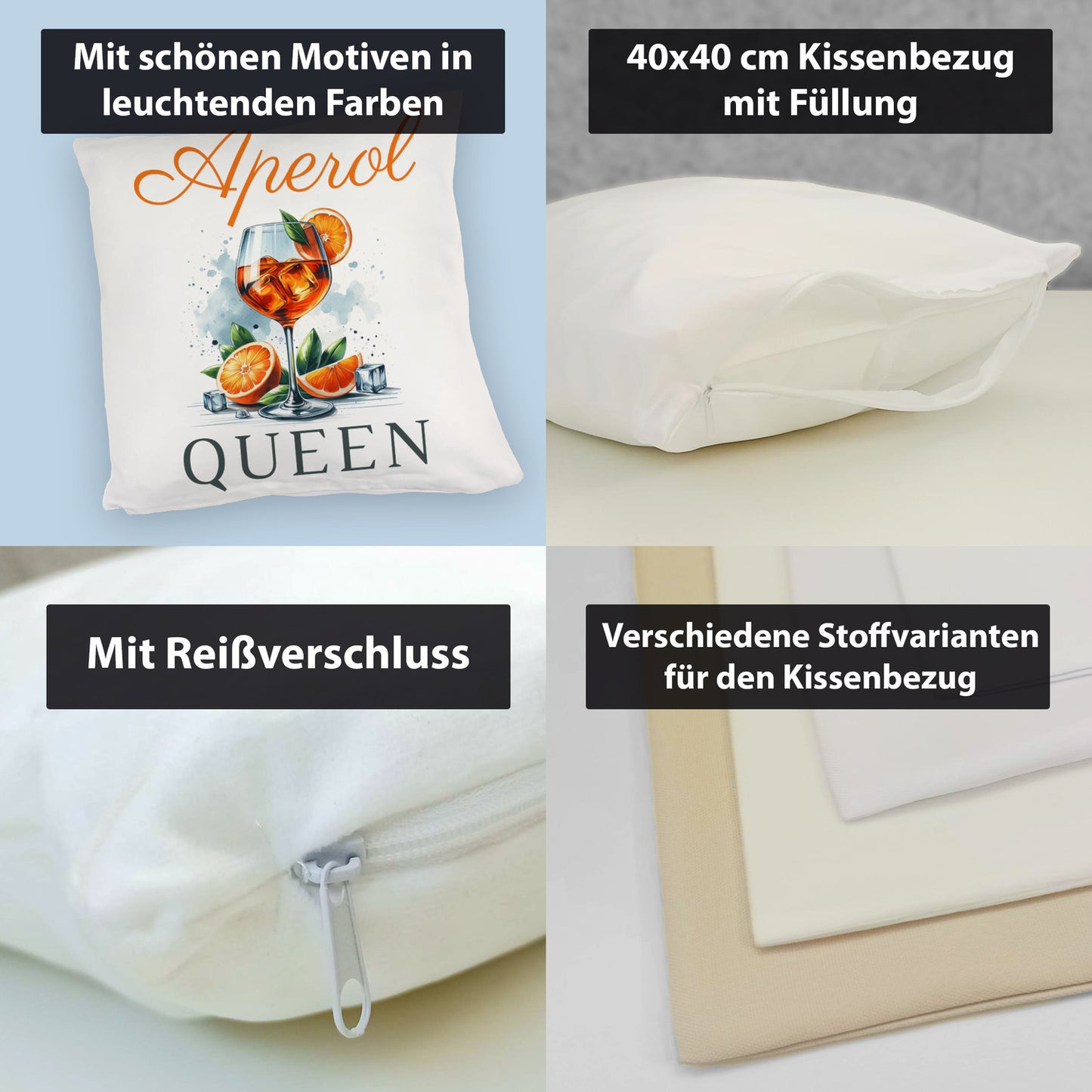 Aperol Queen Kuschelkissen