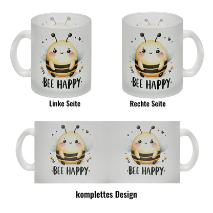 Biene Bee Happy Glas Tasse