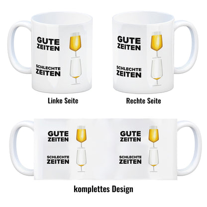 Gute Zeiten - Schlechte Zeiten Bier Kaffeebecher