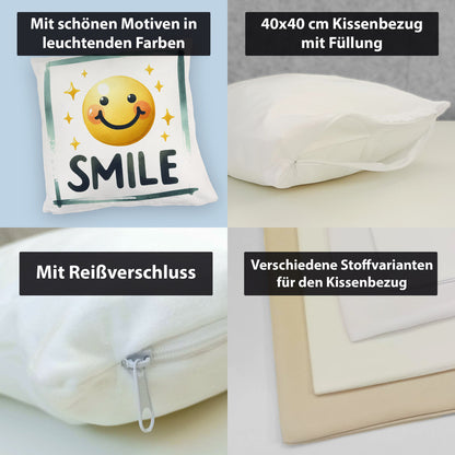 Smile Emoticon Kuschelkissen