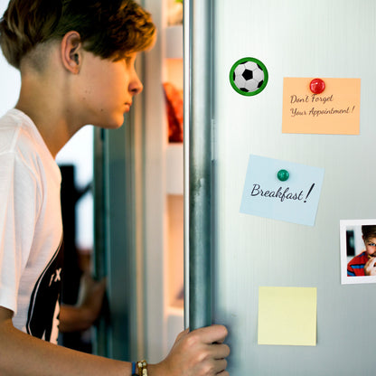 Retro Fußball Magnet rund