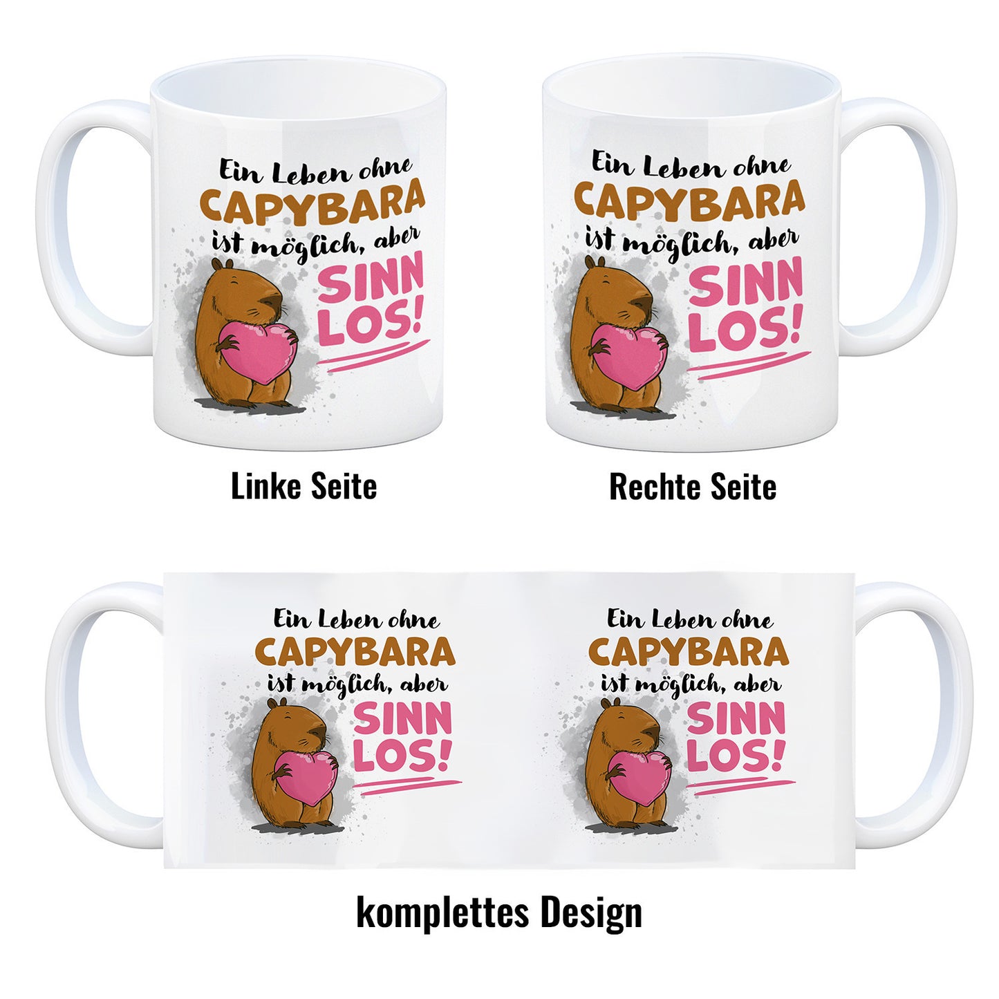 Ein Leben ohne Capybara ist möglich, aber sinnlos Kaffeebecher