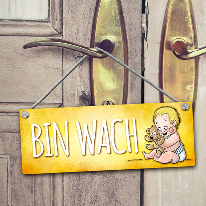 Baby schläft - Baby ist wach Wendeschild mit Kordel