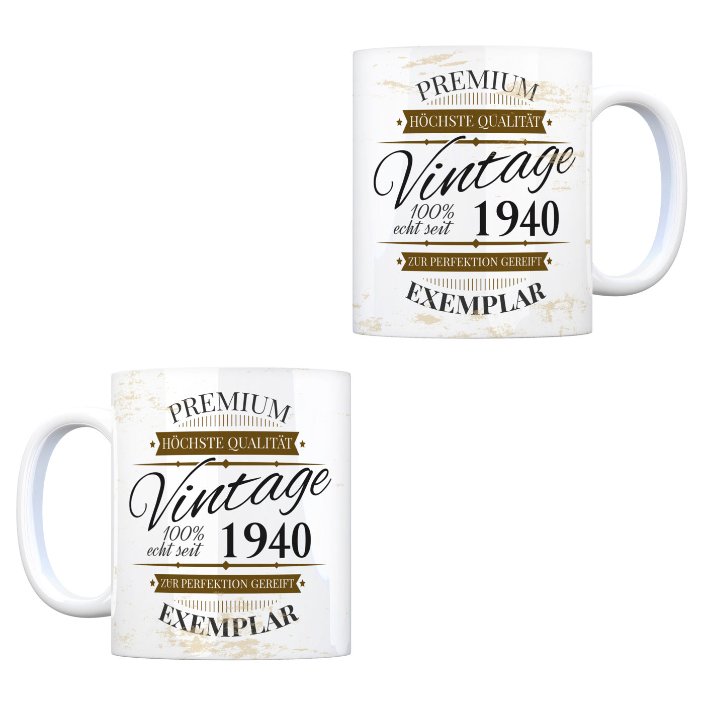 Vintage Tasse 100% echt seit 1940 - Premium Exemplar - Zur Perfektion gereift -