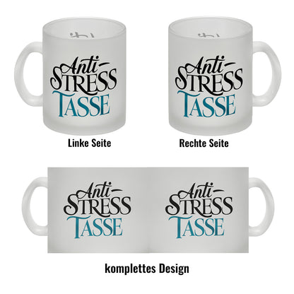 Anti-Stress Tasse Glas Tasse für Ruhe