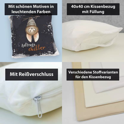 Auftragschiller Kuschelkissen mit niedlicher Fledermaus