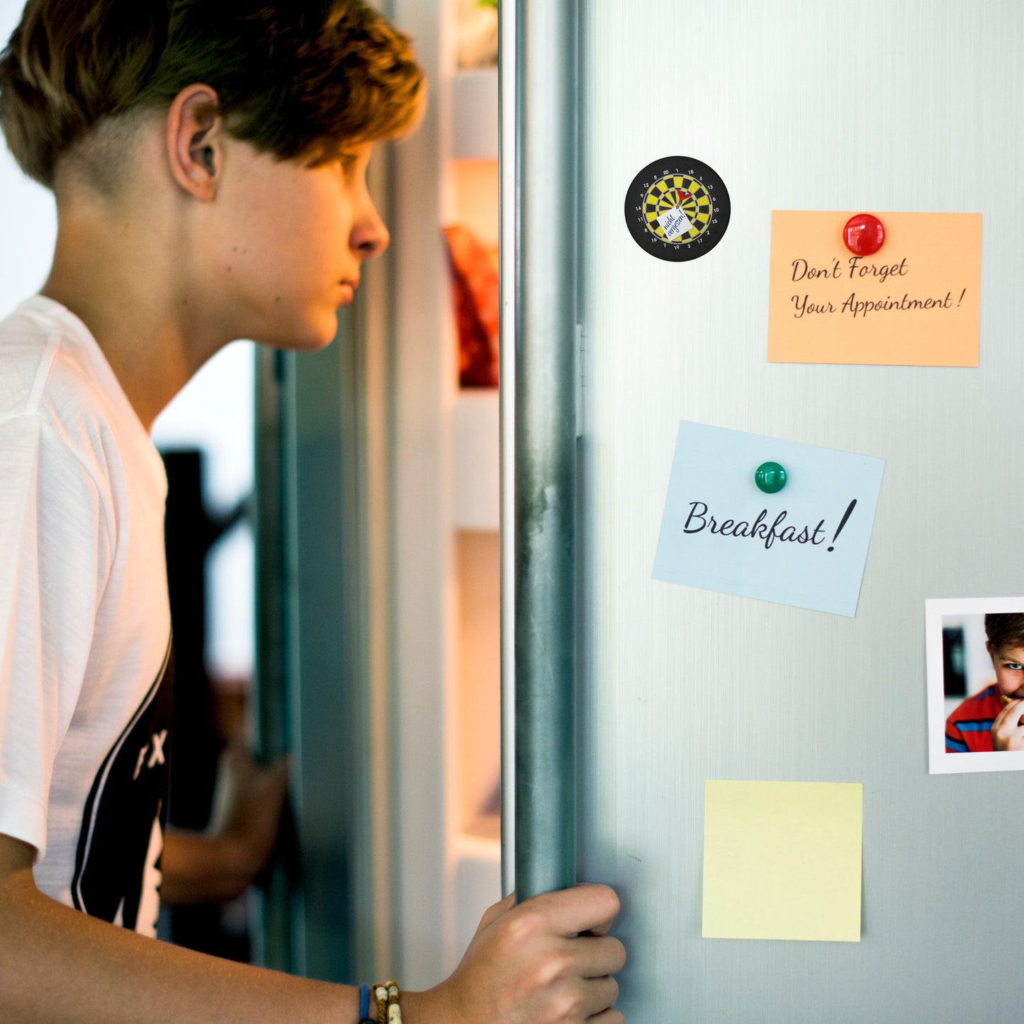 nicht vergessen! Dartscheibe Magnet rund