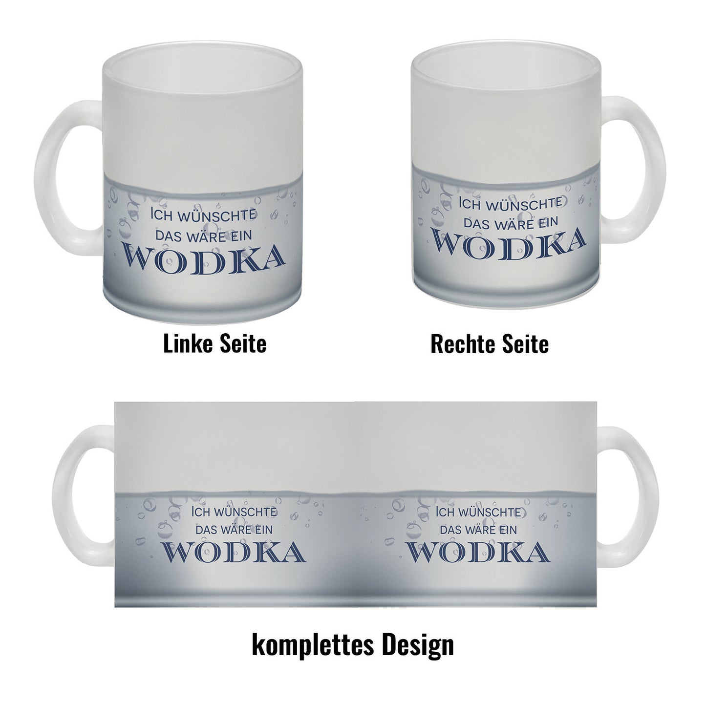 Ich wünschte das wäre ein Wodka Glas Tasse