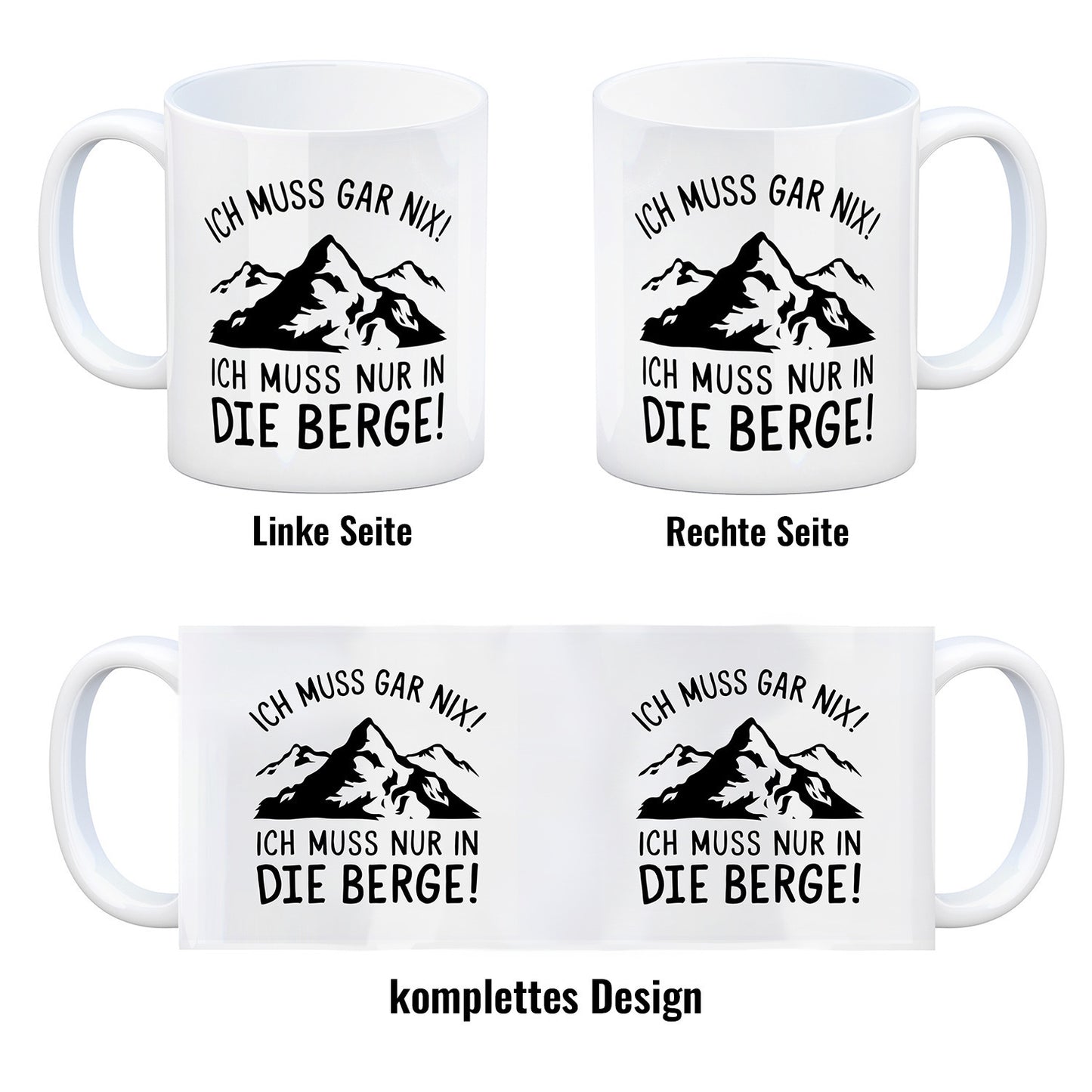 Ich muss nur in die Berge Kaffeebecher