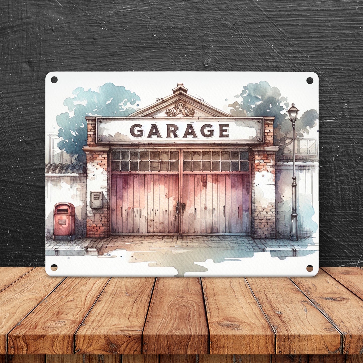 Garage Metallschild in 15x20 cm