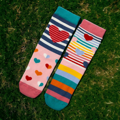 Ein Herz und eine Seele Oddsocks Socken Herzsocken Liebe Strumpf in 37-42 im 6er-Set