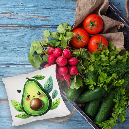 Lächelnde Avocado Kuschelkissen