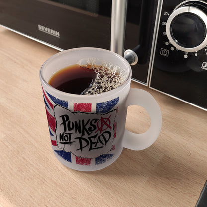 Punks not Dead Union Jack Glas Tasse