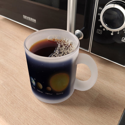 Planeten des Sonnensystems Glas Tasse