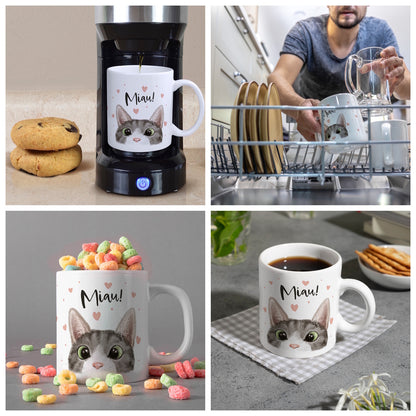 Miau Katze Kaffeebecher