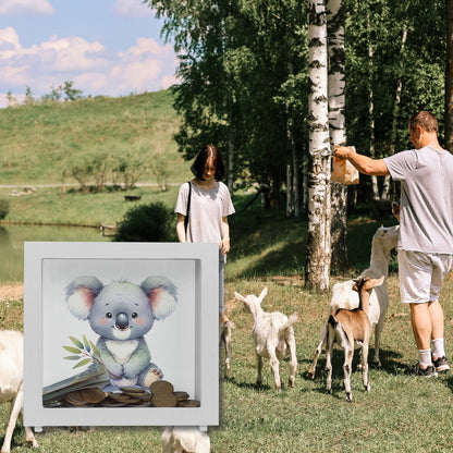 Sitzender Koala Rahmen Spardose aus Holz