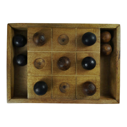 Gesellschaftsspiel Tic Tac Toe Spiel Brettspiel aus Holz