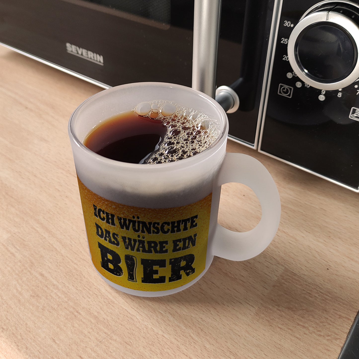 Ich wünschte das wäre ein Bier Glas Tasse mit Biermotiv