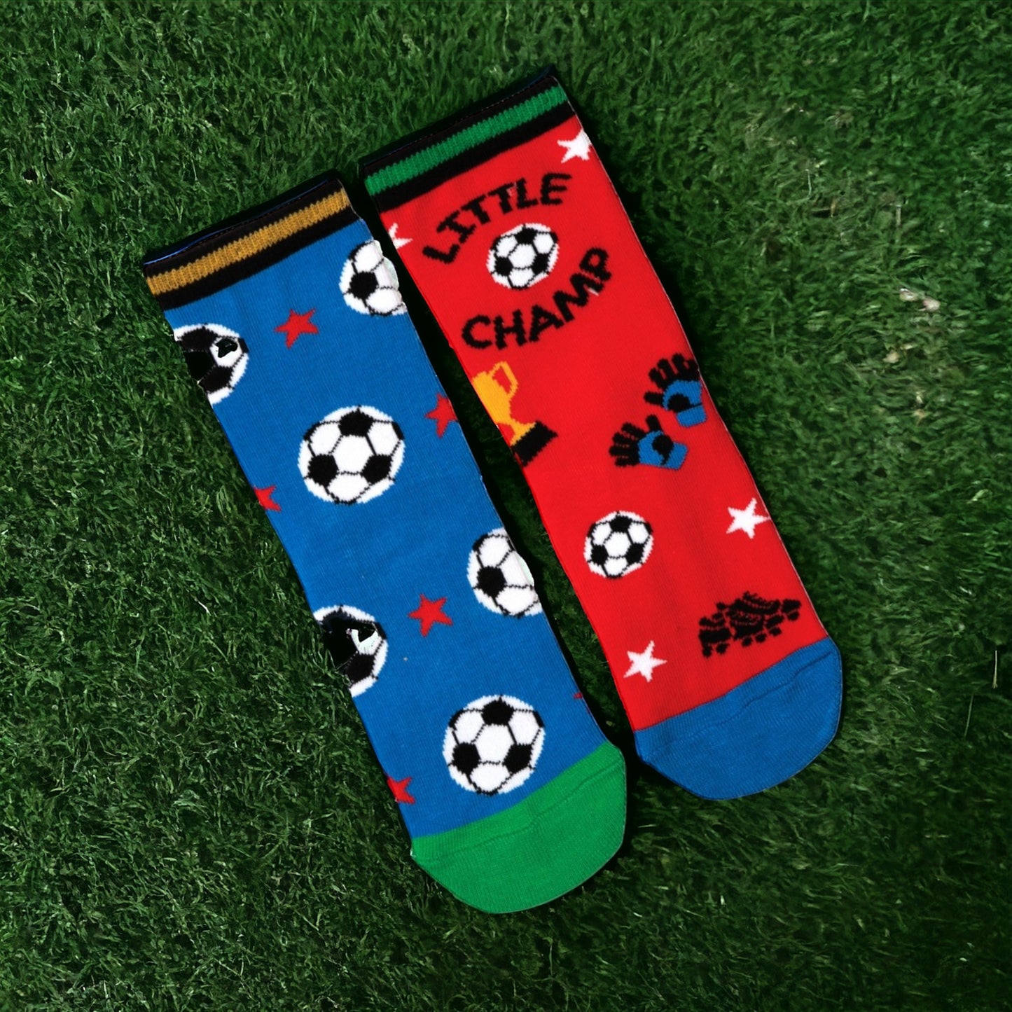 Kleiner Champion Oddsocks Socken Fußballsocken in 27-30 im 6er-Set