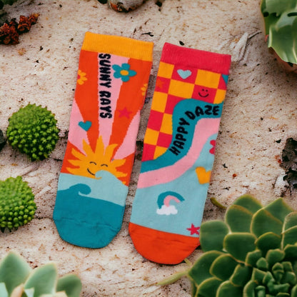 Happy Daze Oddsocks Socken bunte Sommer Strümpfe in 27-30 im 6er Set