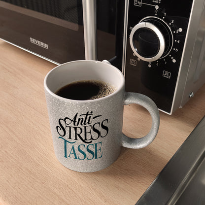 Anti-Stress Tasse Glitzer-Kaffeebecher für Ruhe