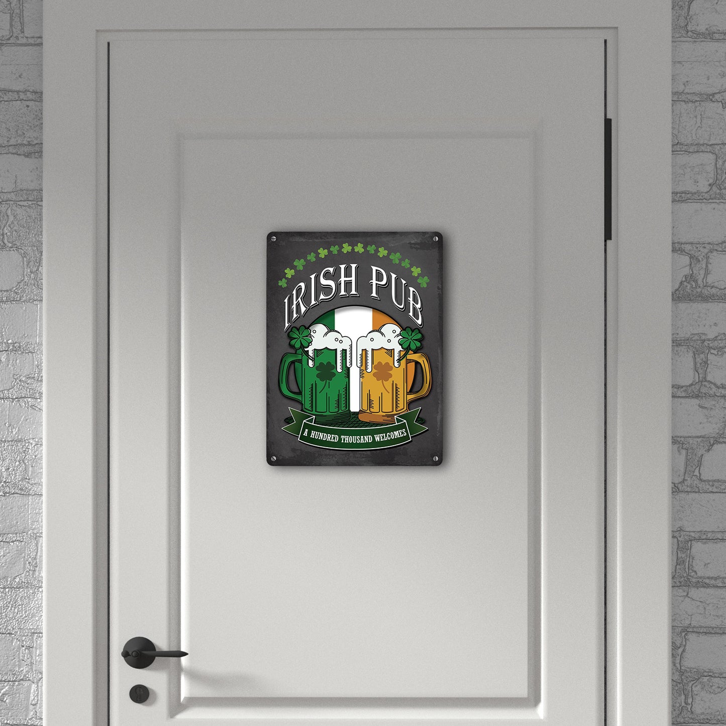 Metallschild XL mit Irish Pub Motiv