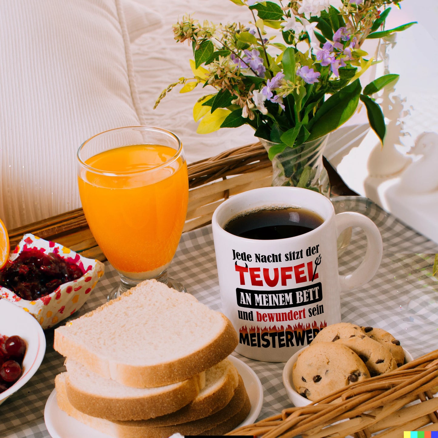 Jede Nacht sitzt der Teufel an meinem Bett… Kaffeebecher