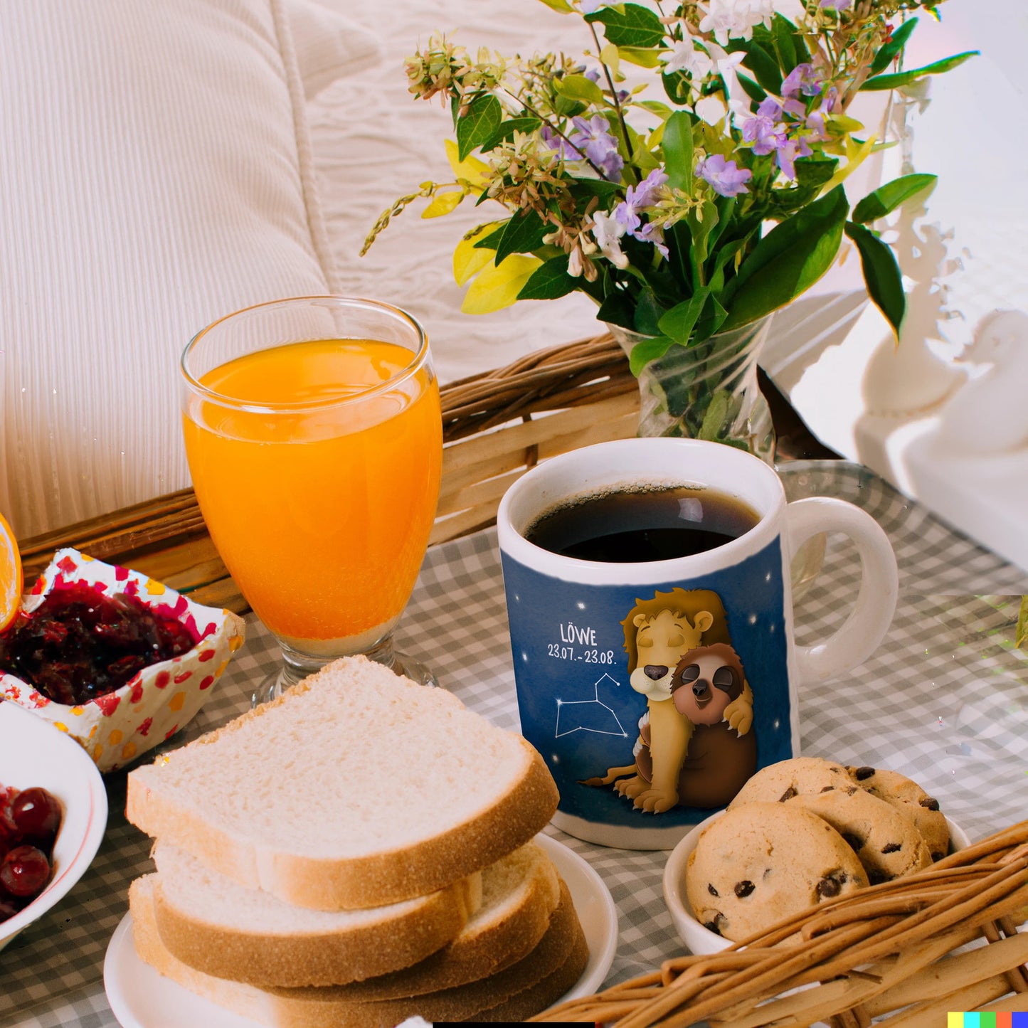 Faultier Sternzeichen Löwe Kaffeebecher