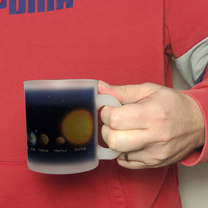 Planeten des Sonnensystems Glas Tasse